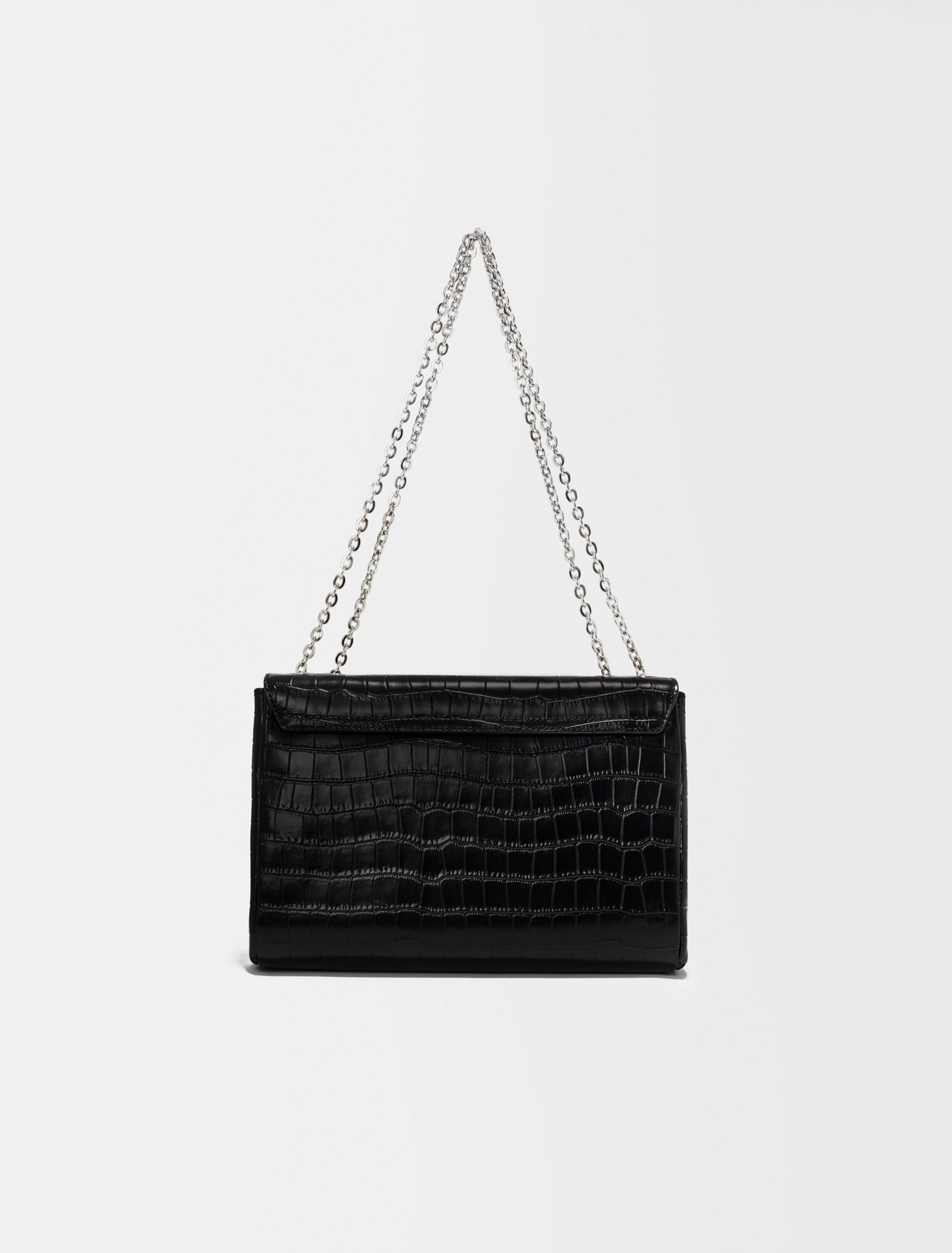 Leather bag with Clover logo