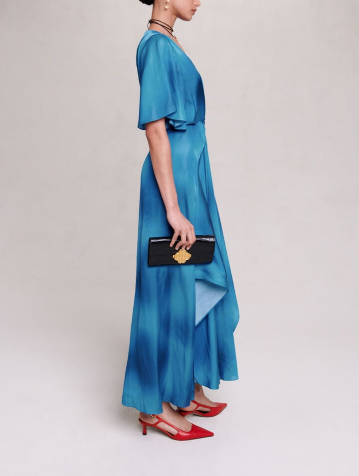 Satin-look maxi dress