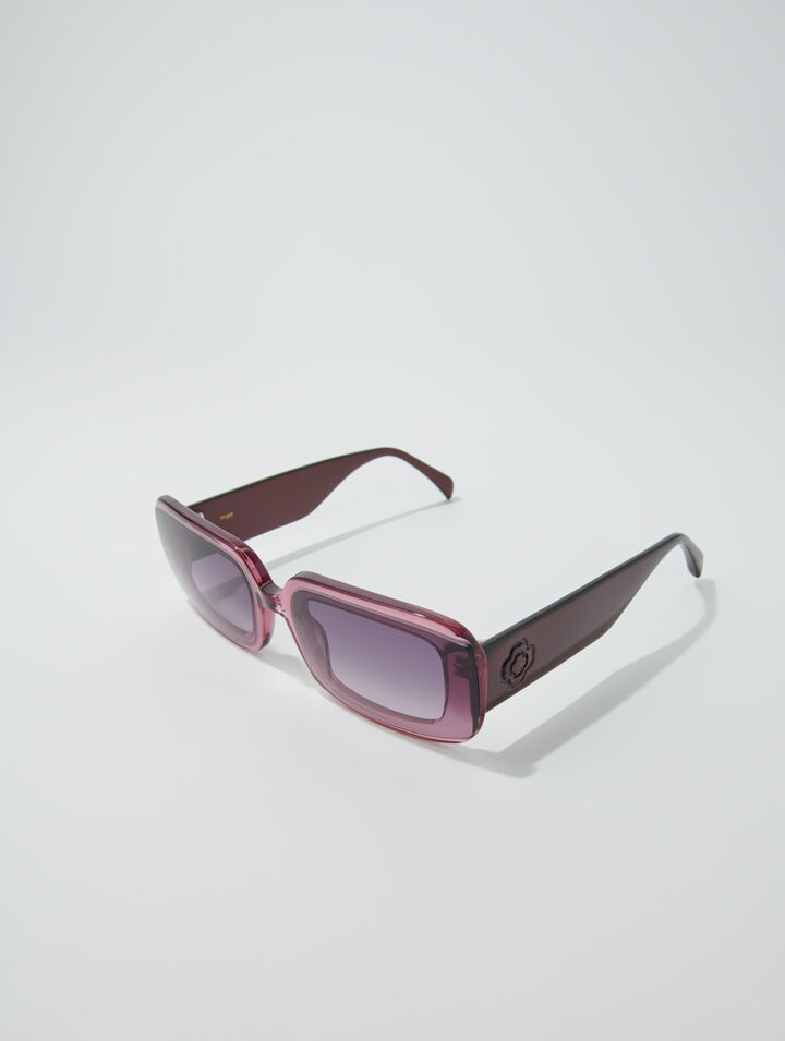 Acetate glasses with smoked lenses