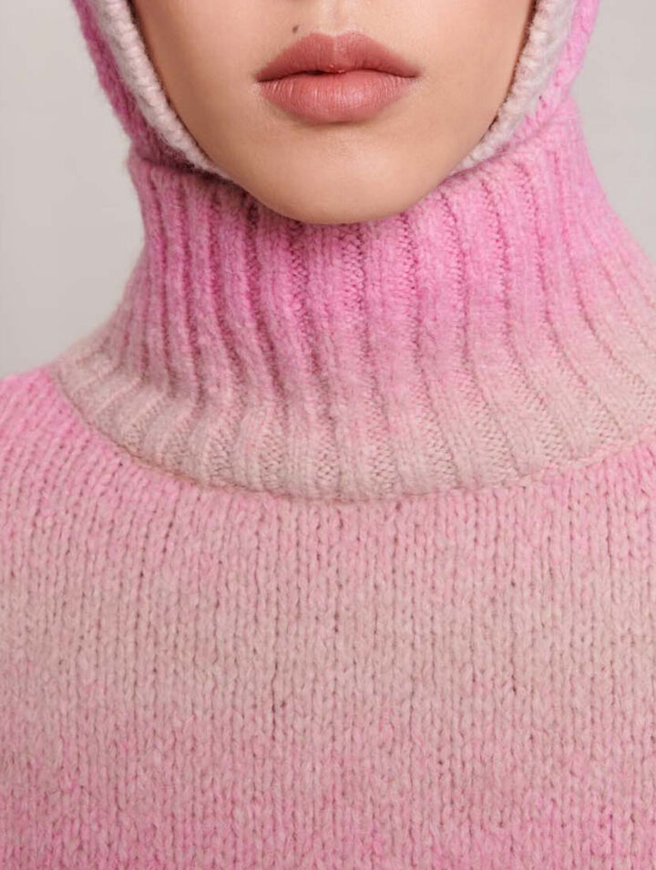 Gradient knit jumper