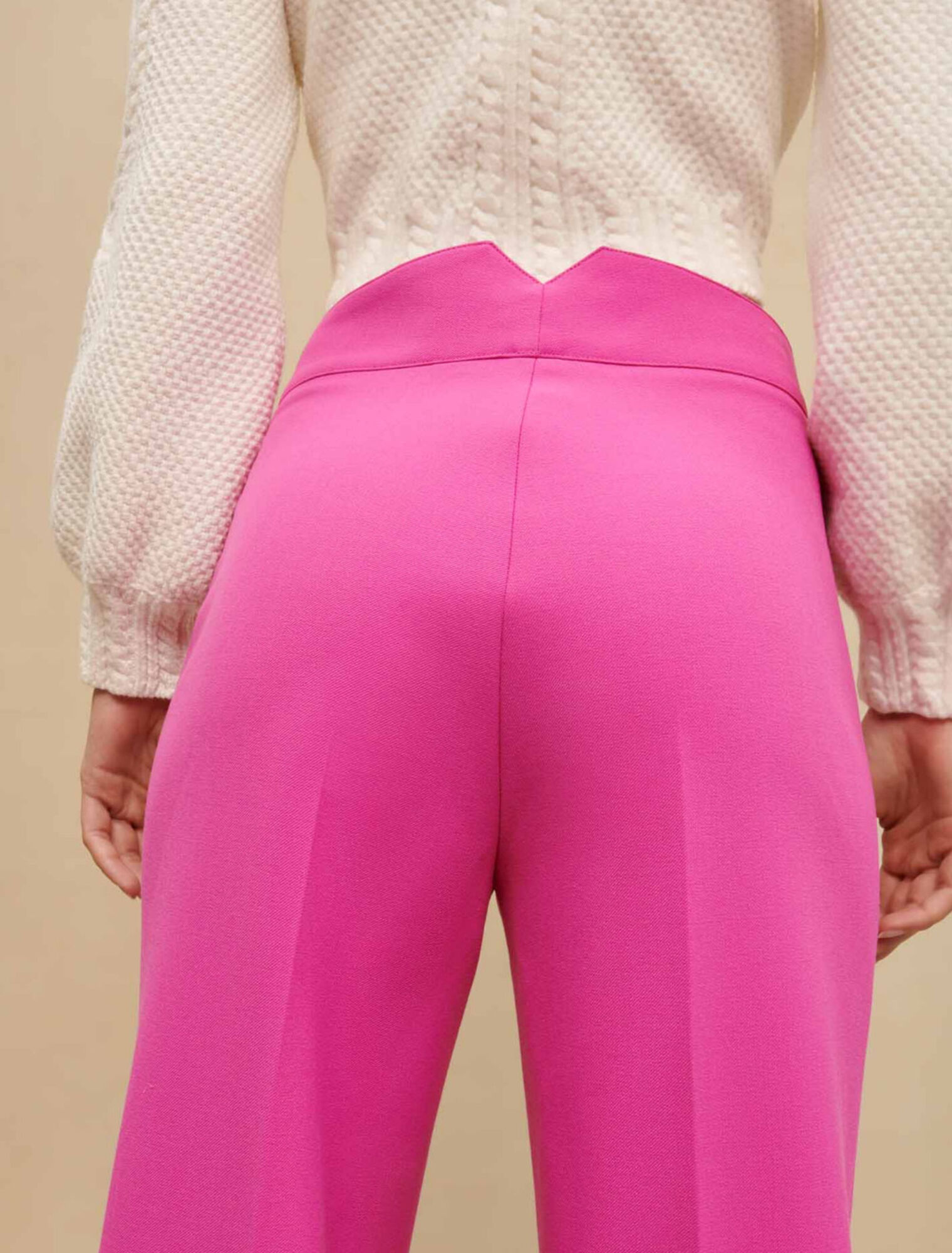 Wide-leg suit pants