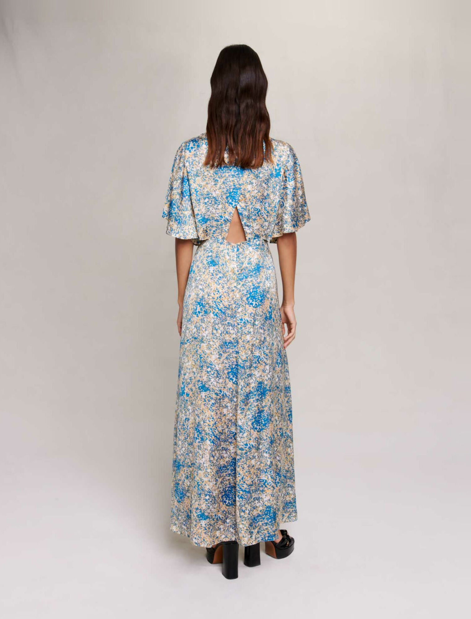 Long satin dress