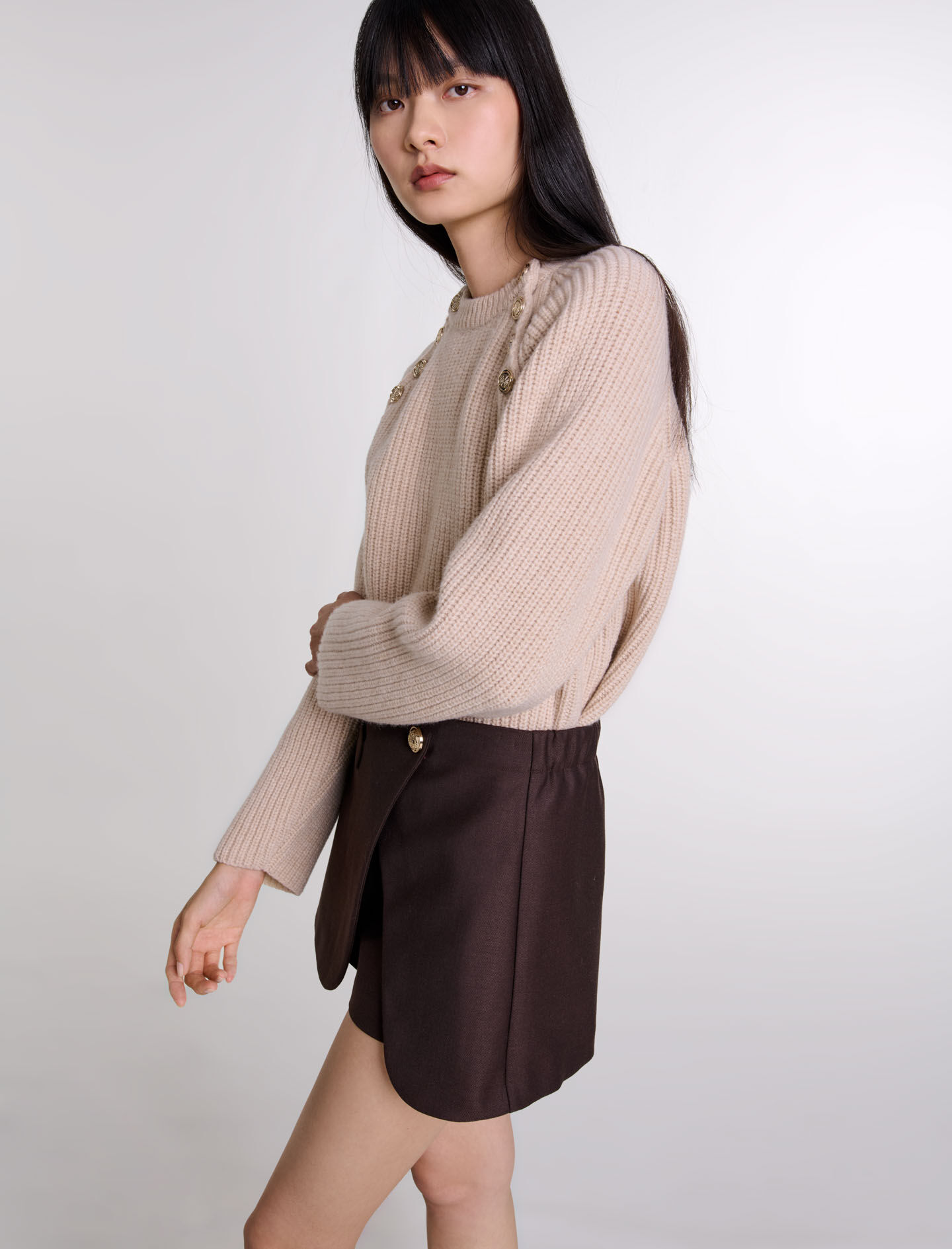 Skort Brown For Women | Maje