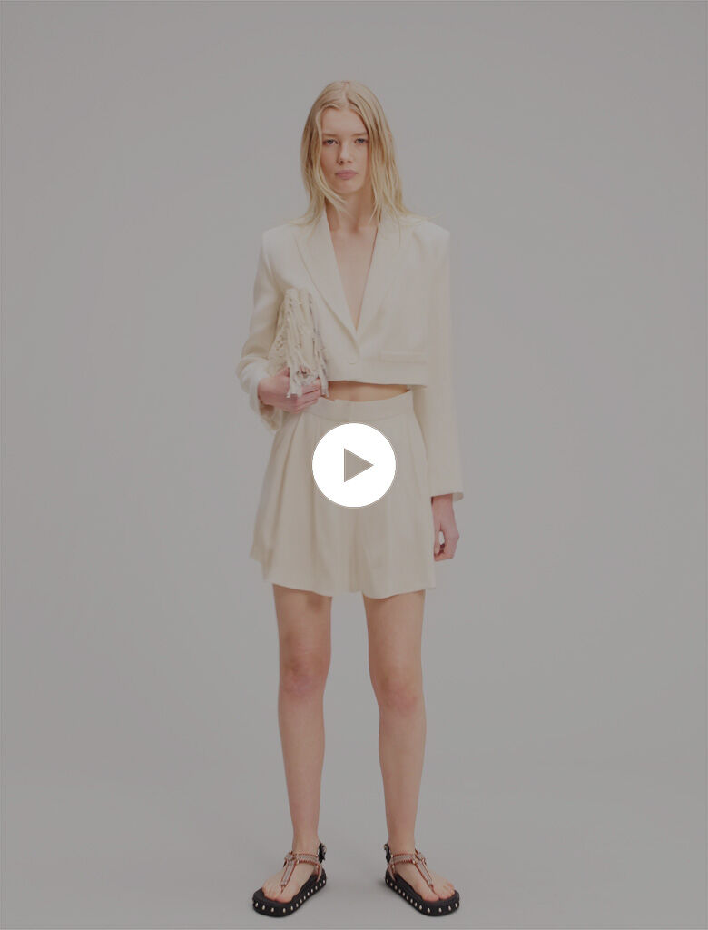 Cropped suit jacket White For Women | Maje