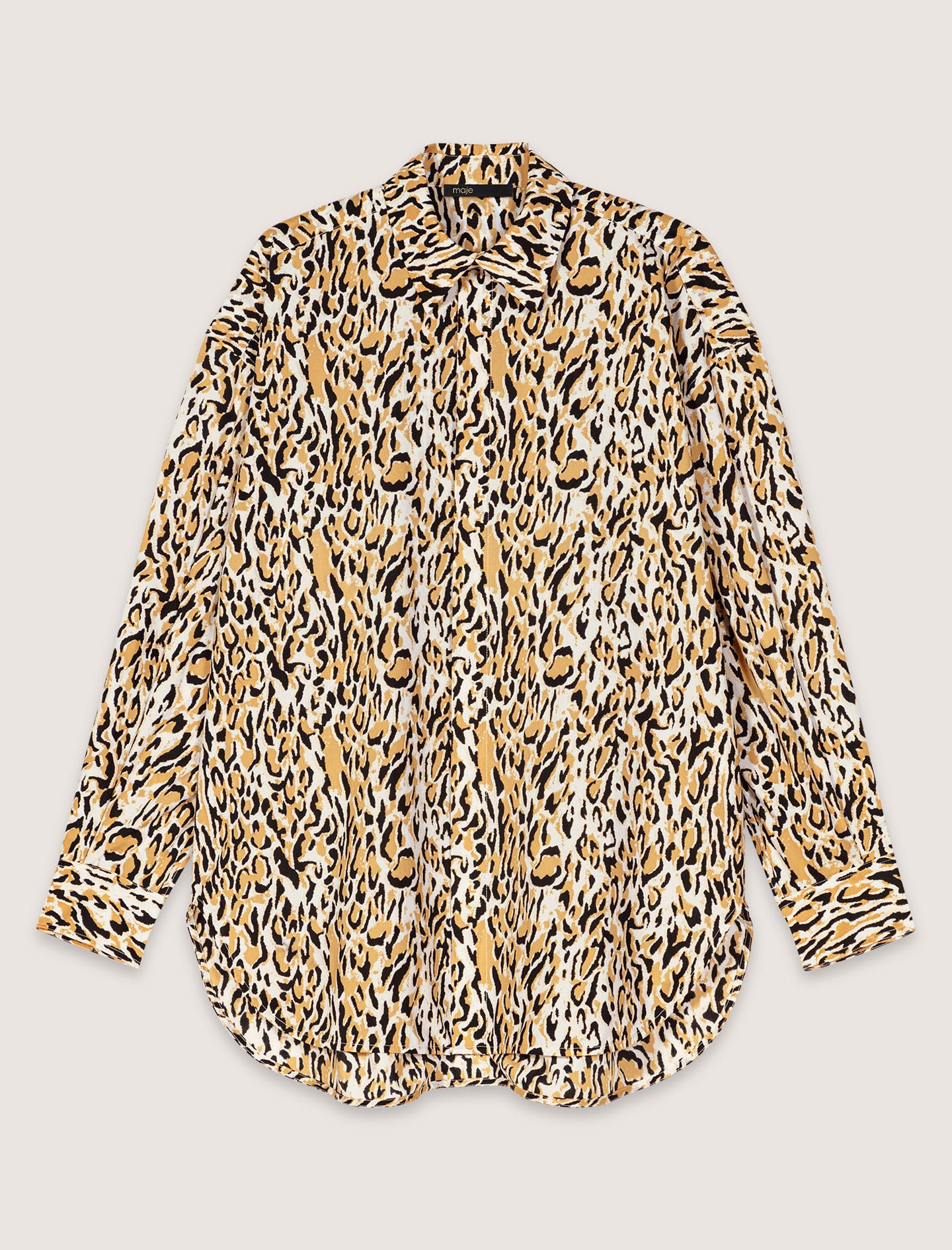 Leopard print shirt Brown For Women | Maje