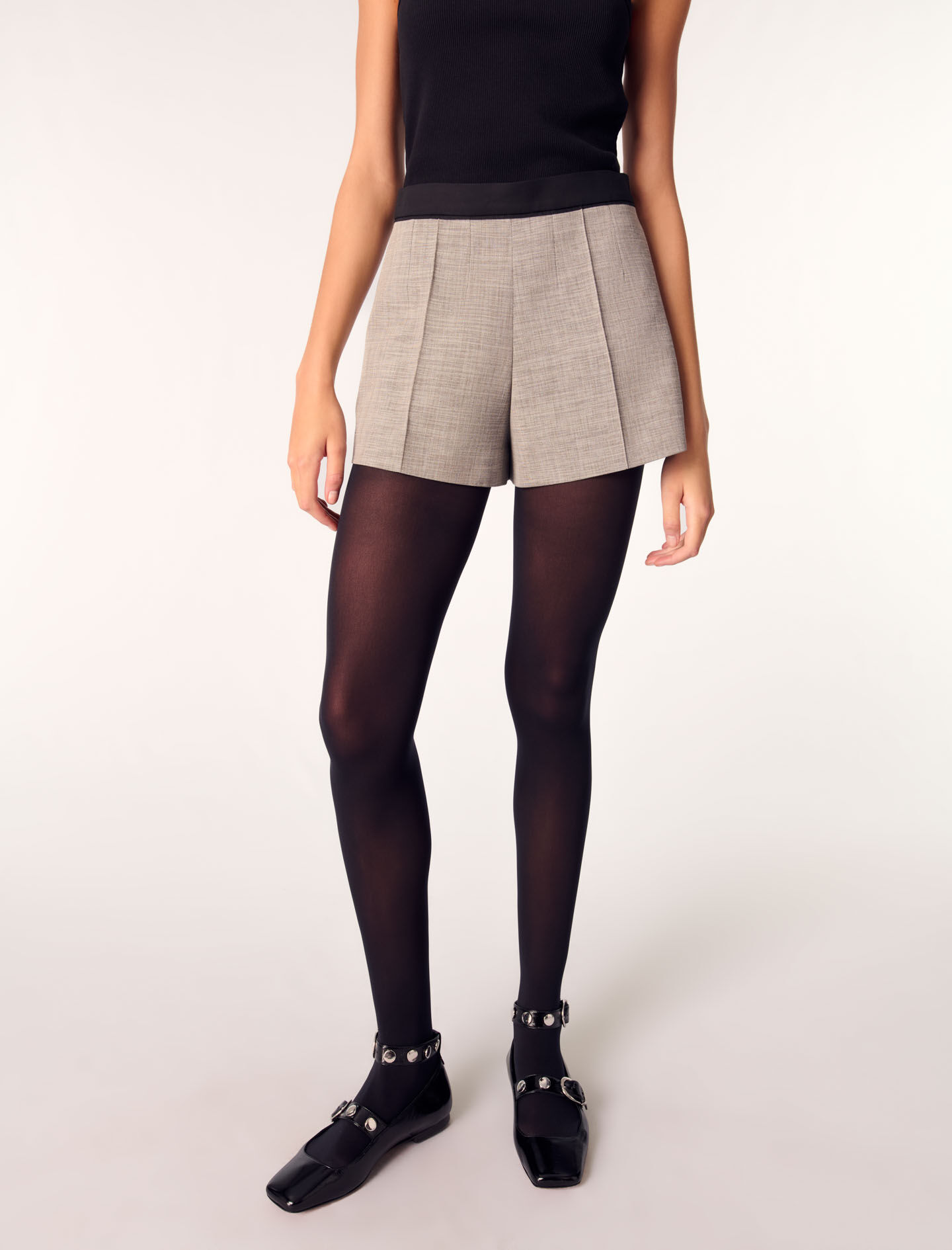 新品 タグ付き メゾンスペシャル Pinstripe Lace Shorts youth-mesh-pinstripe-shorts-