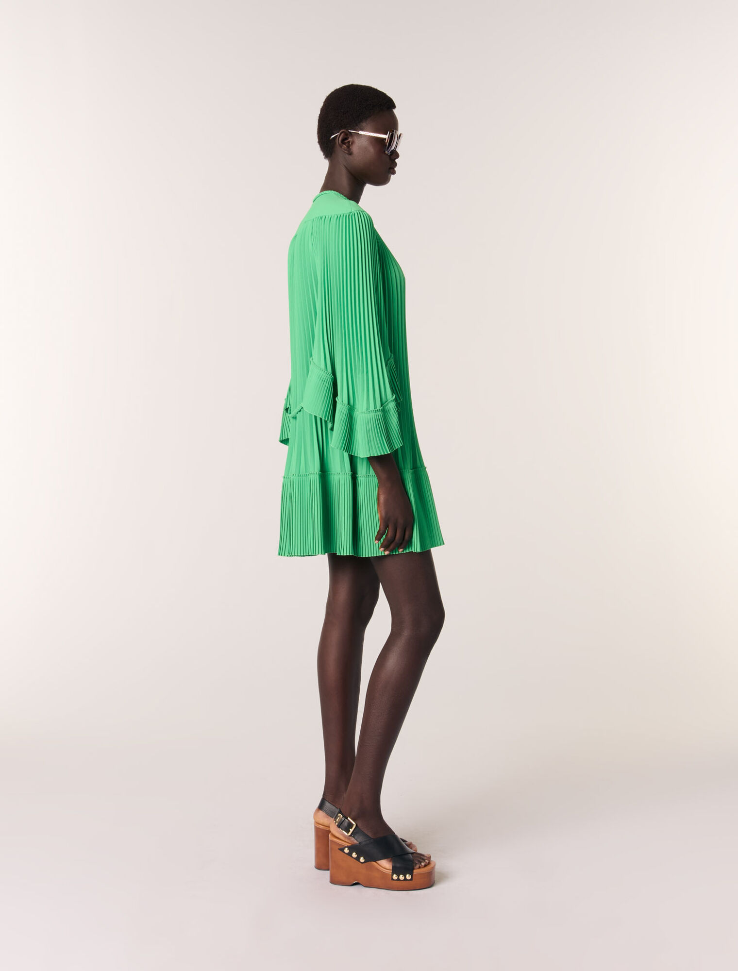 Mini pleated dress