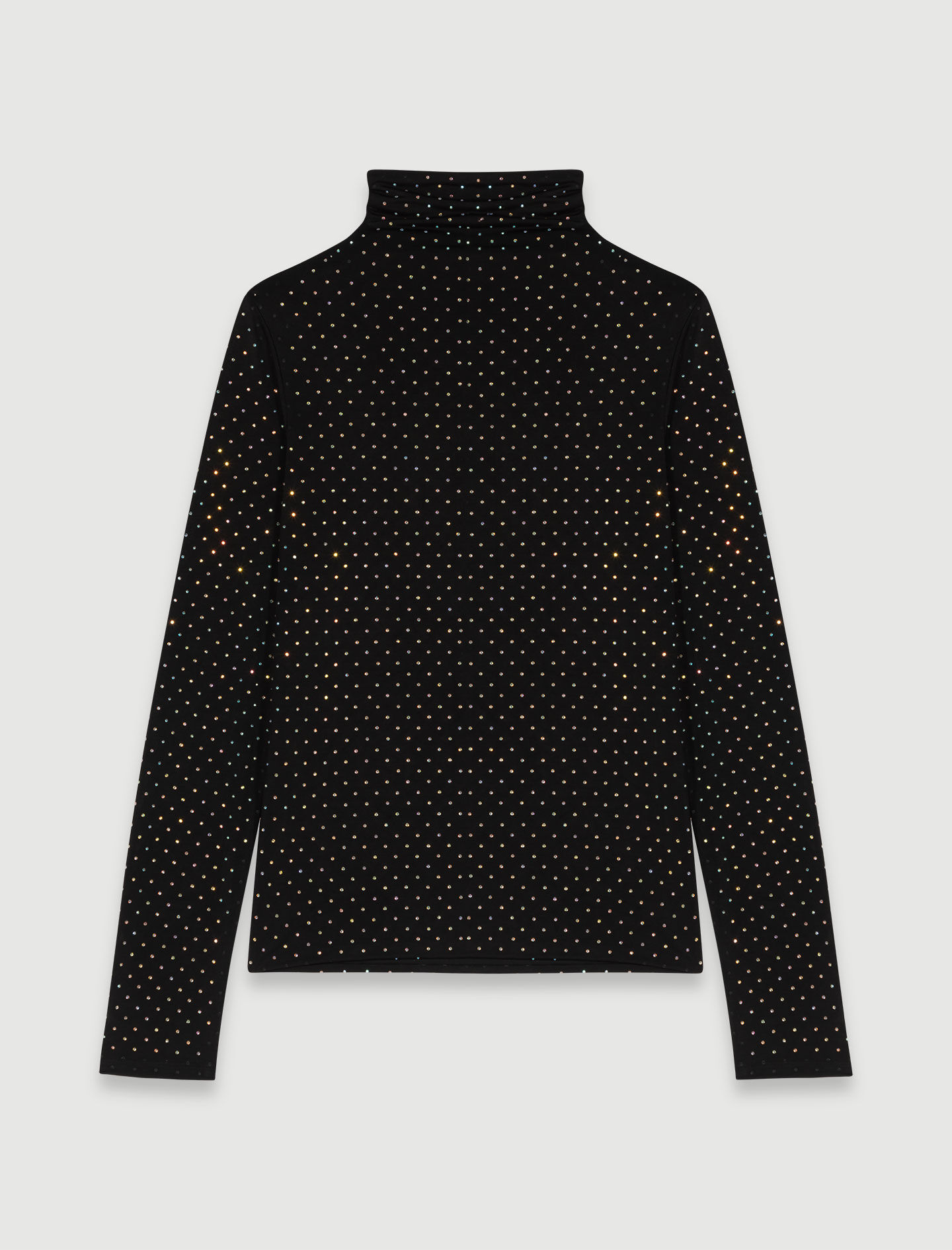 Rhinestone top Black / Gray For Women | Maje