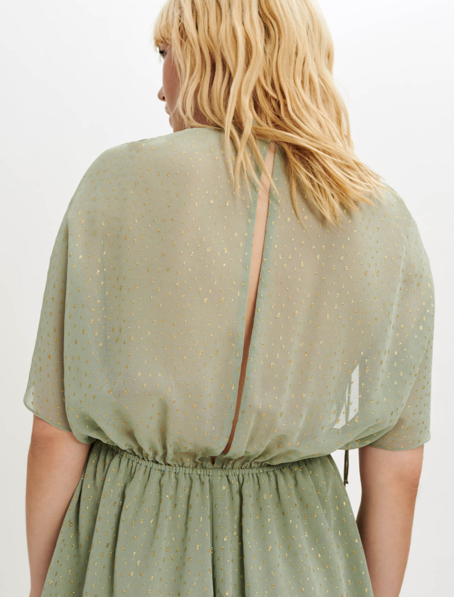 Flowing chiffon playsuit