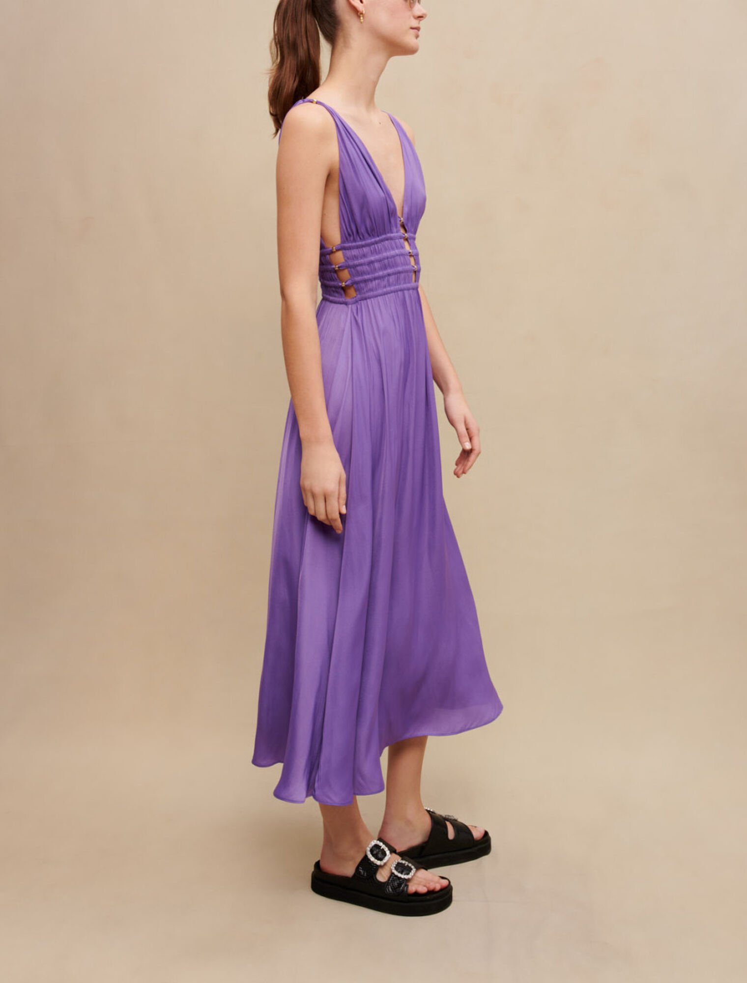 Satin maxi dress