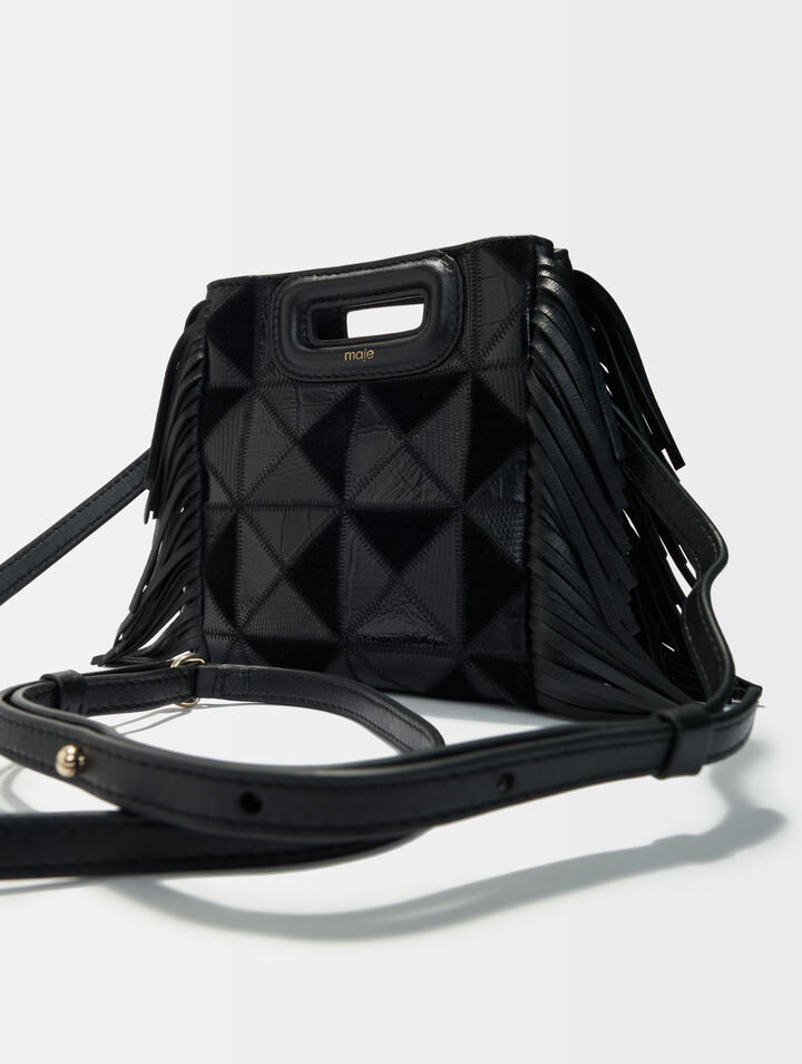 Leather patchwork Mini M bag