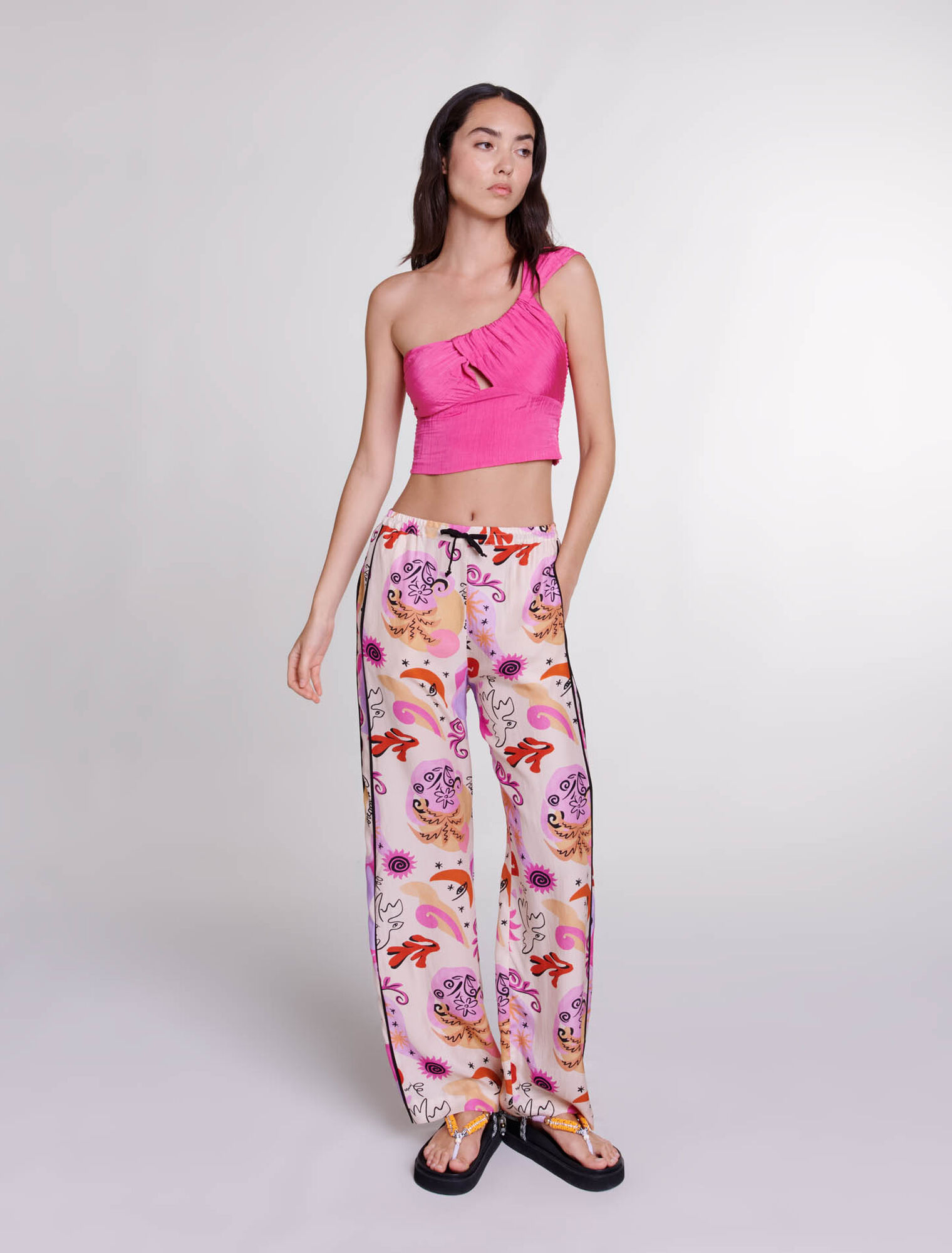 Silk trousers