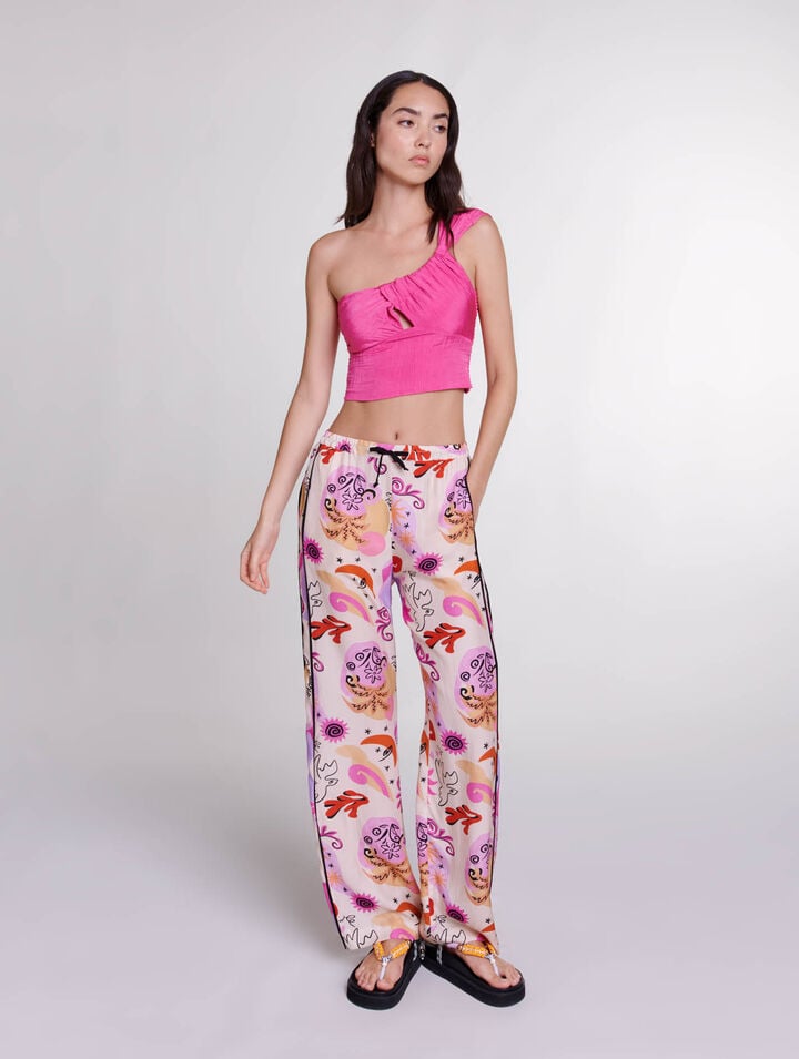 Silk trousers