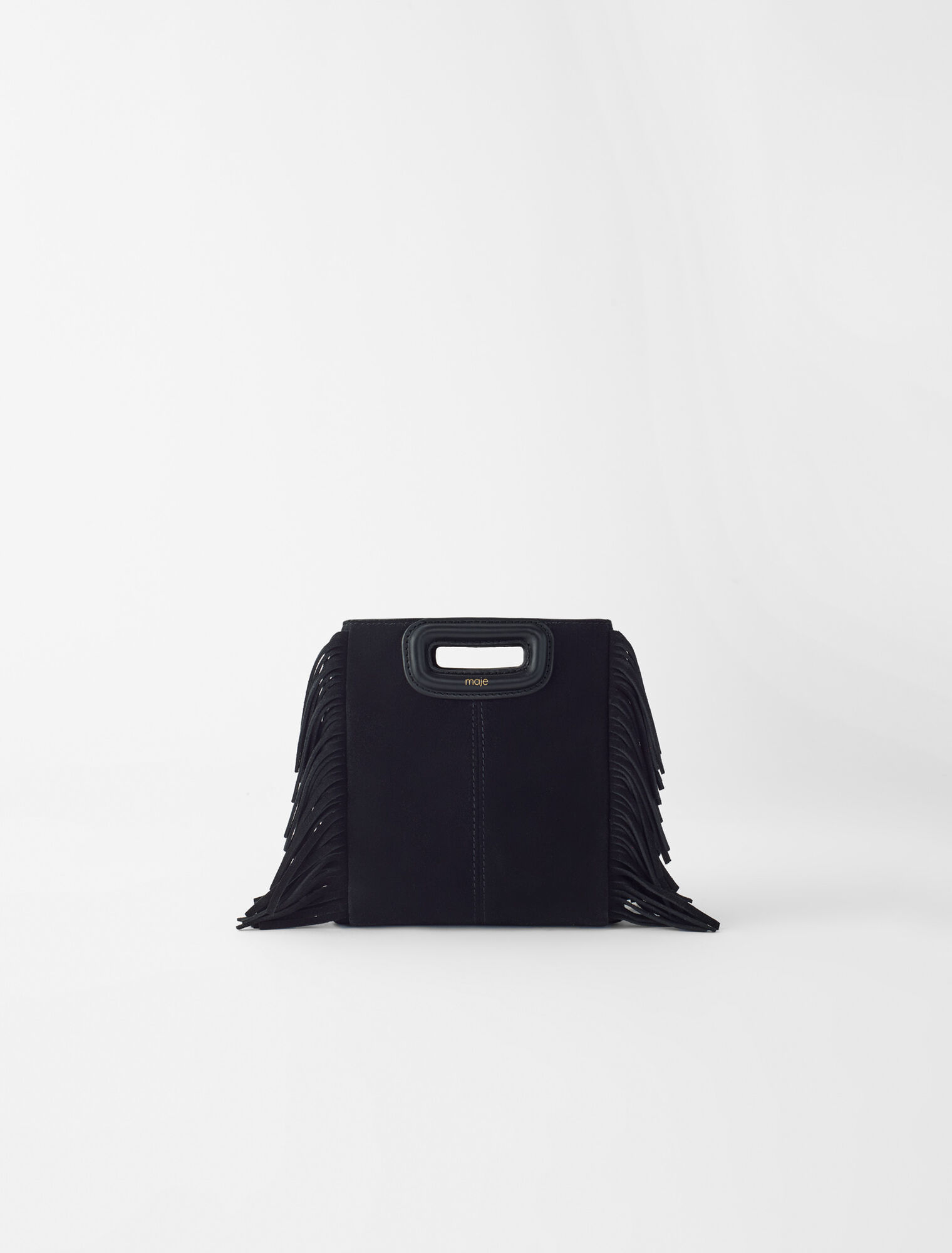 M mini bag in suede leather