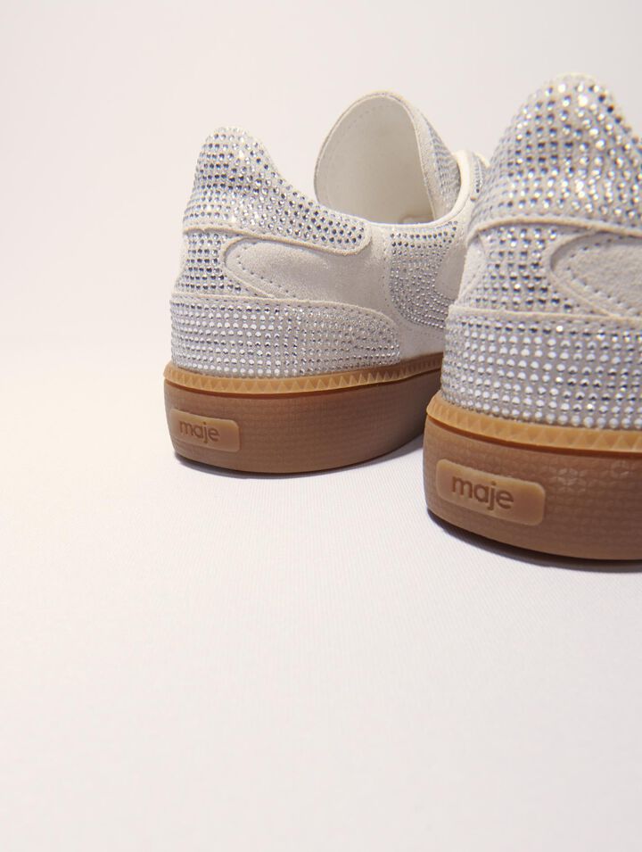 Casual rhinestone sneakers
