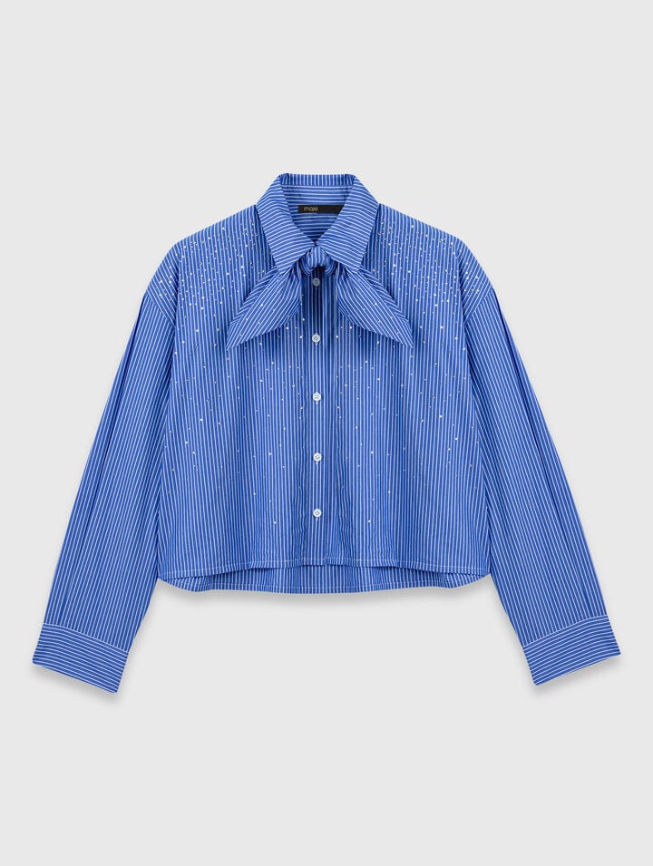 Shirt with removable handkerchief