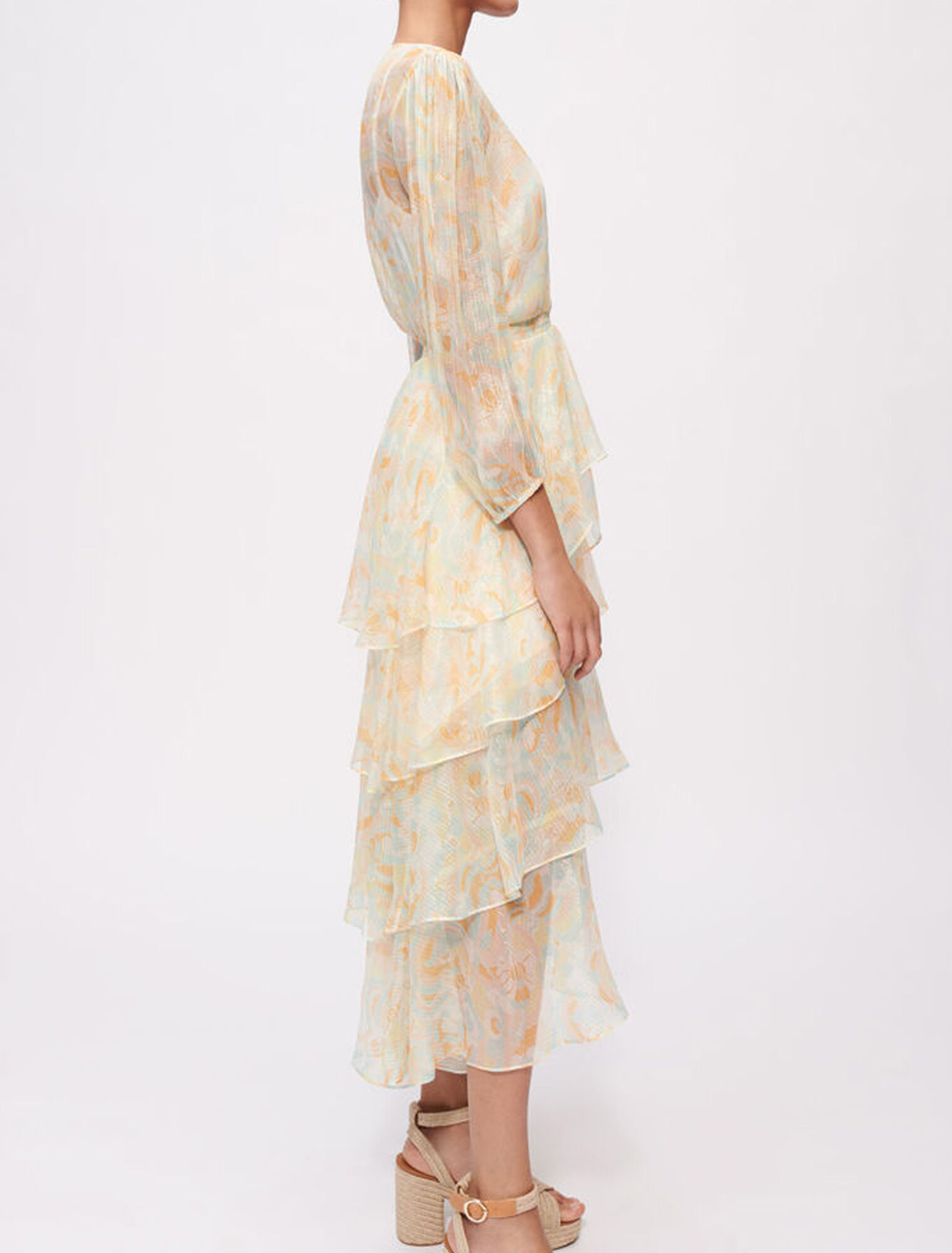 Shiny, fluid silk dress