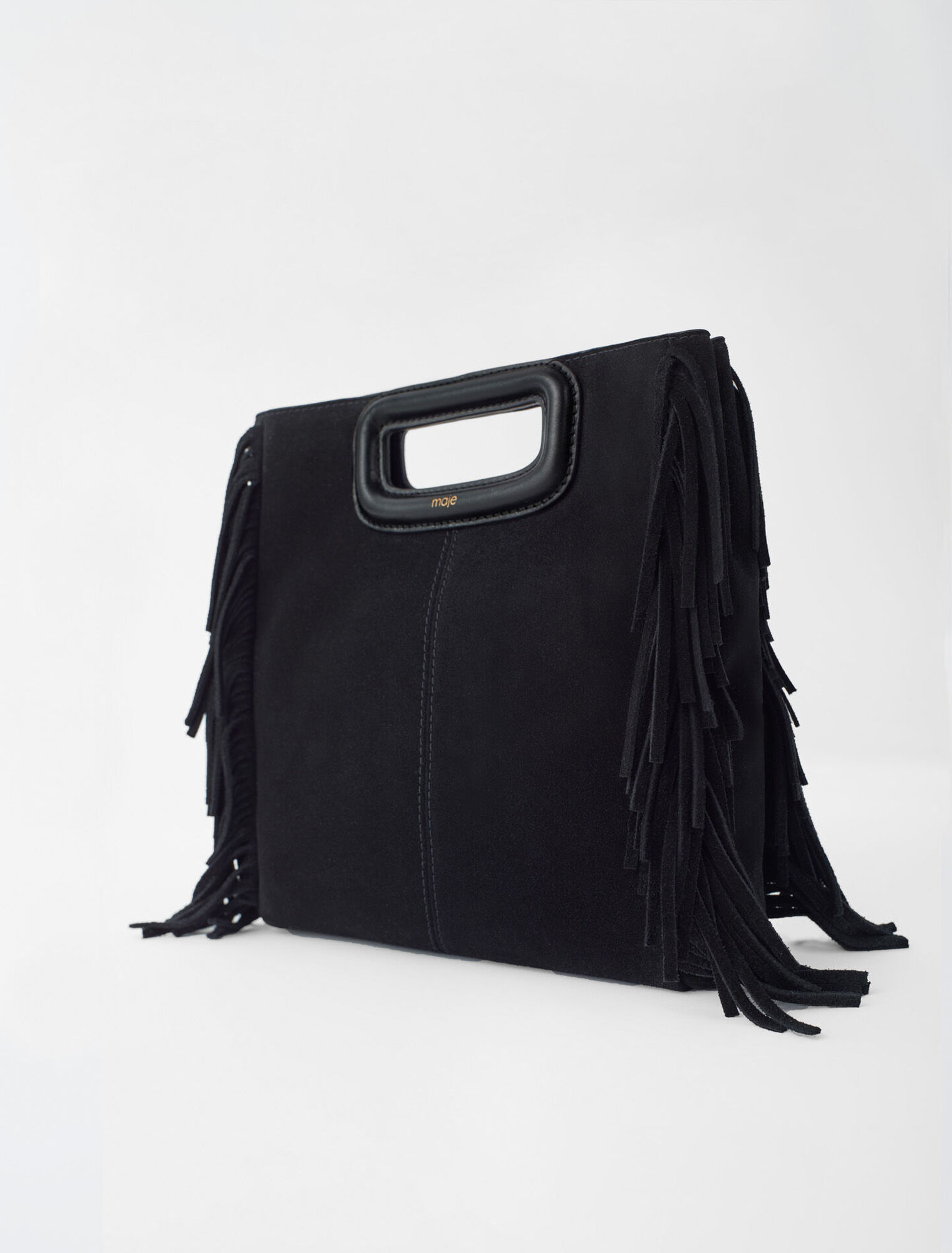 M bag in suede leather