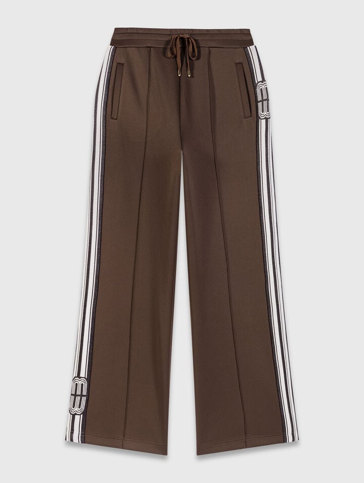 Straight-striped trousers
