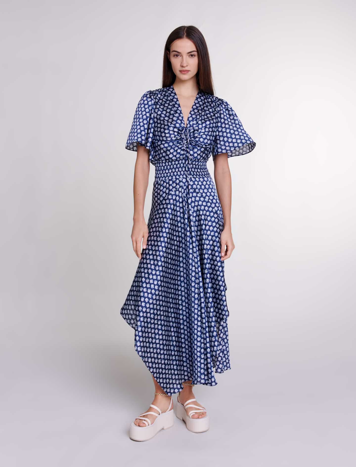Patterned maxi dress top