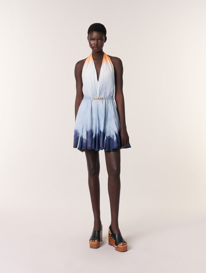 Mini tie-dye dress