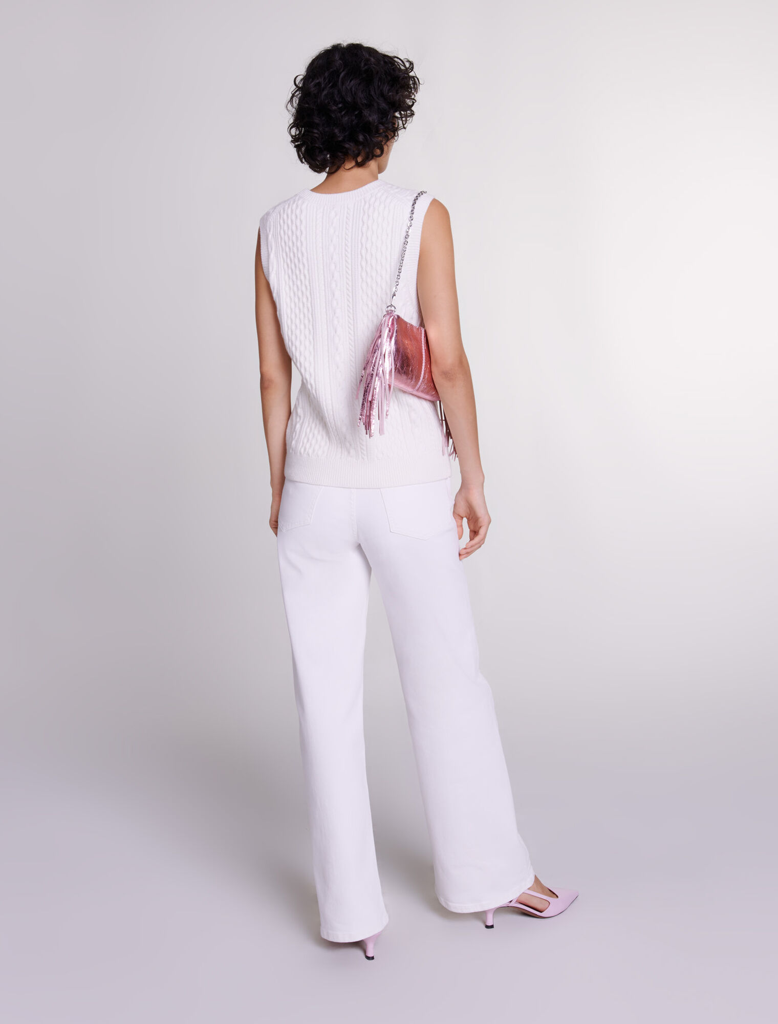 Floral sleeveless jumper