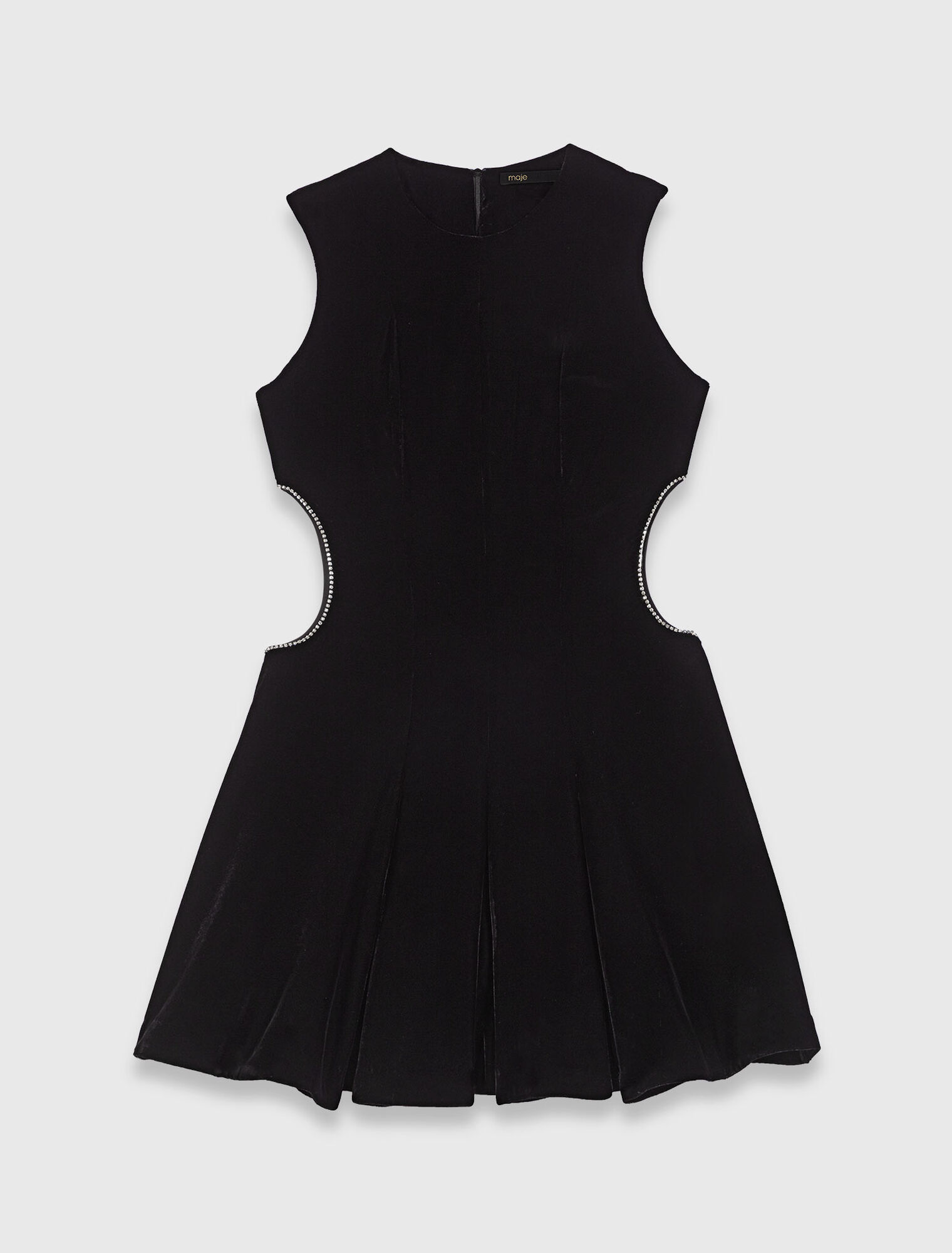 Short velvet dress