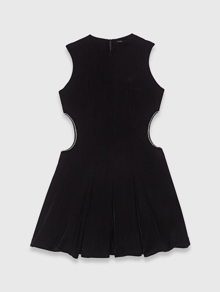 Short velvet dress