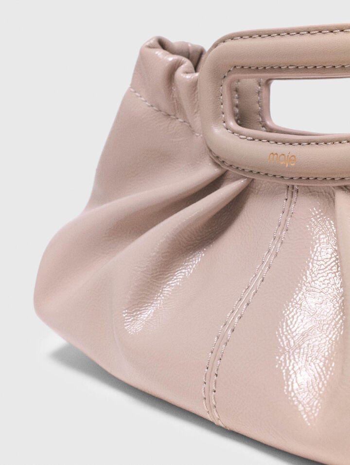 Mini naplak leather clutch