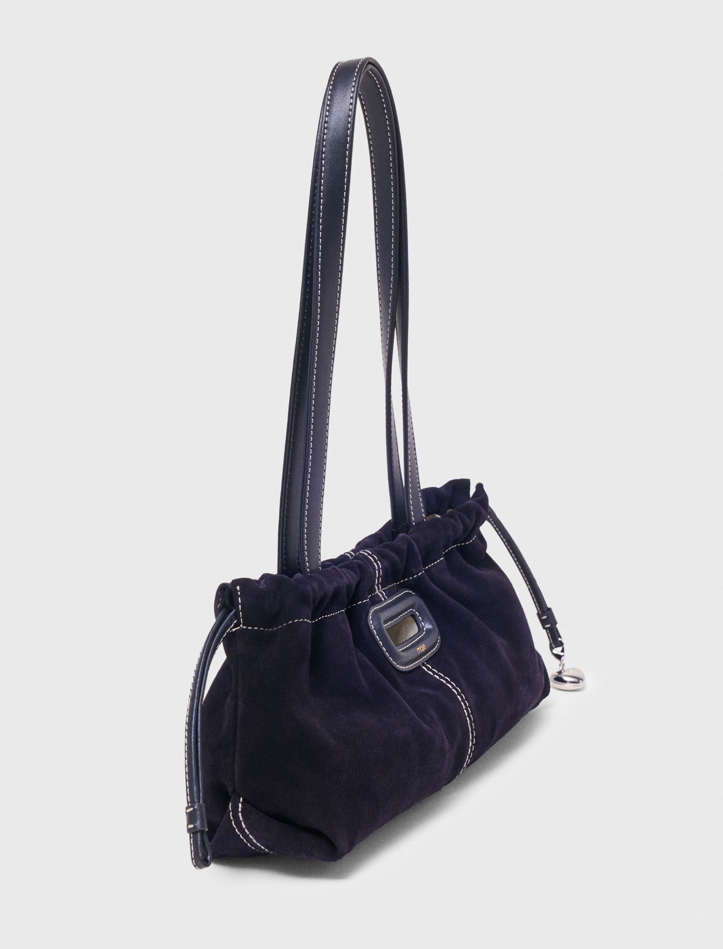 マミー Embossed croc-effect leather mini M bag