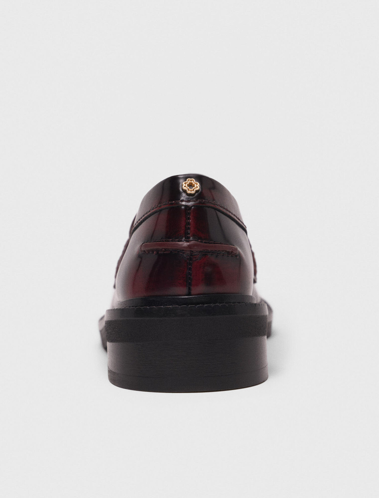 Brushed leather loafers