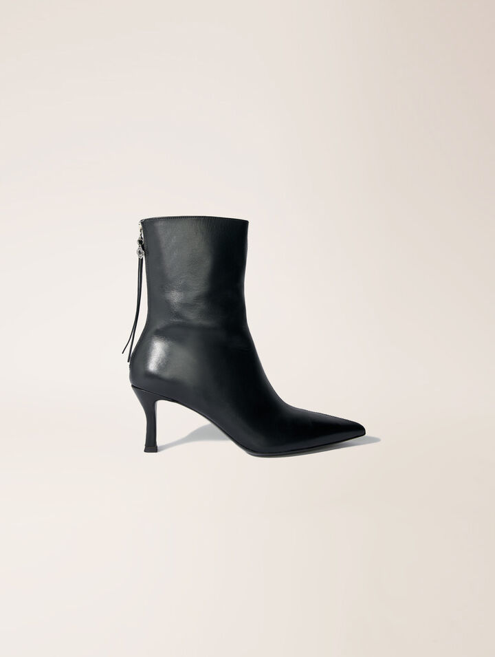 Leather ankle boots