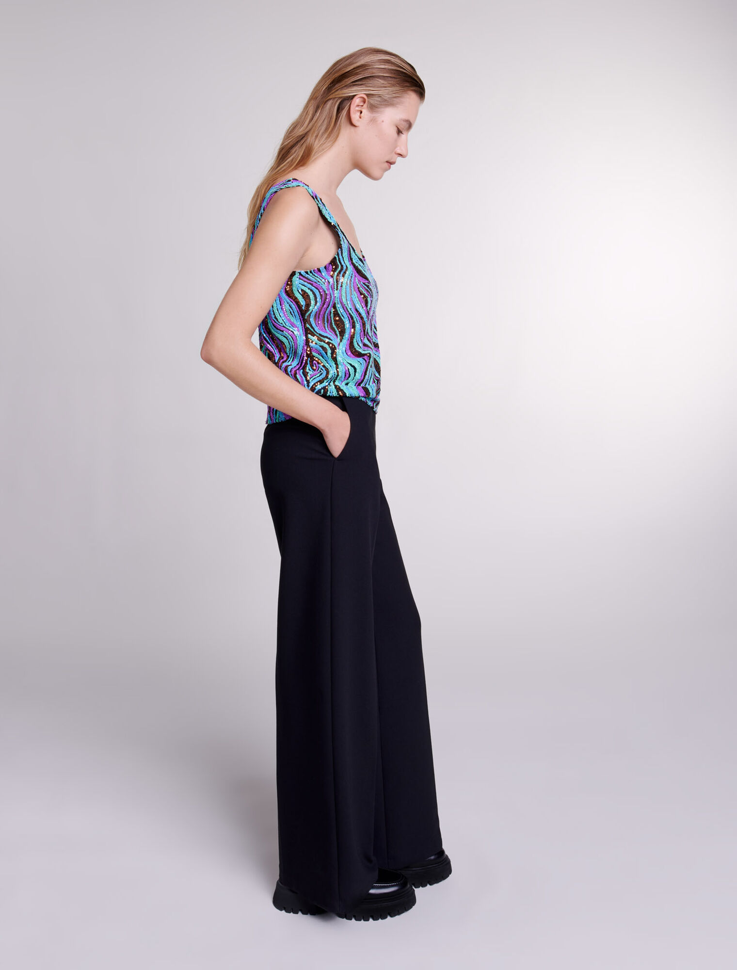 Sequinned top