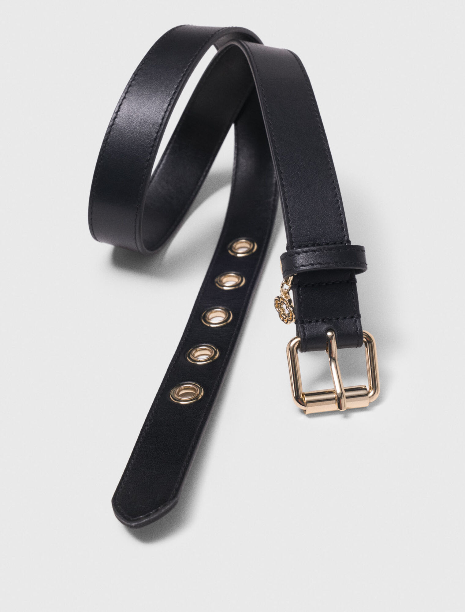 Leather belt with Miss M buckle