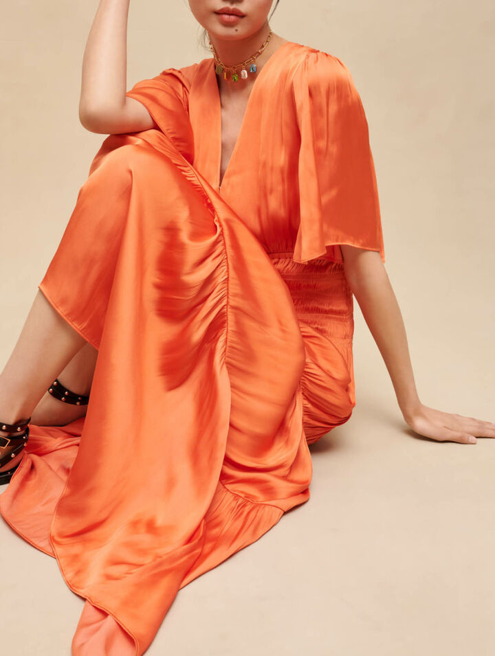 Long satiny dress