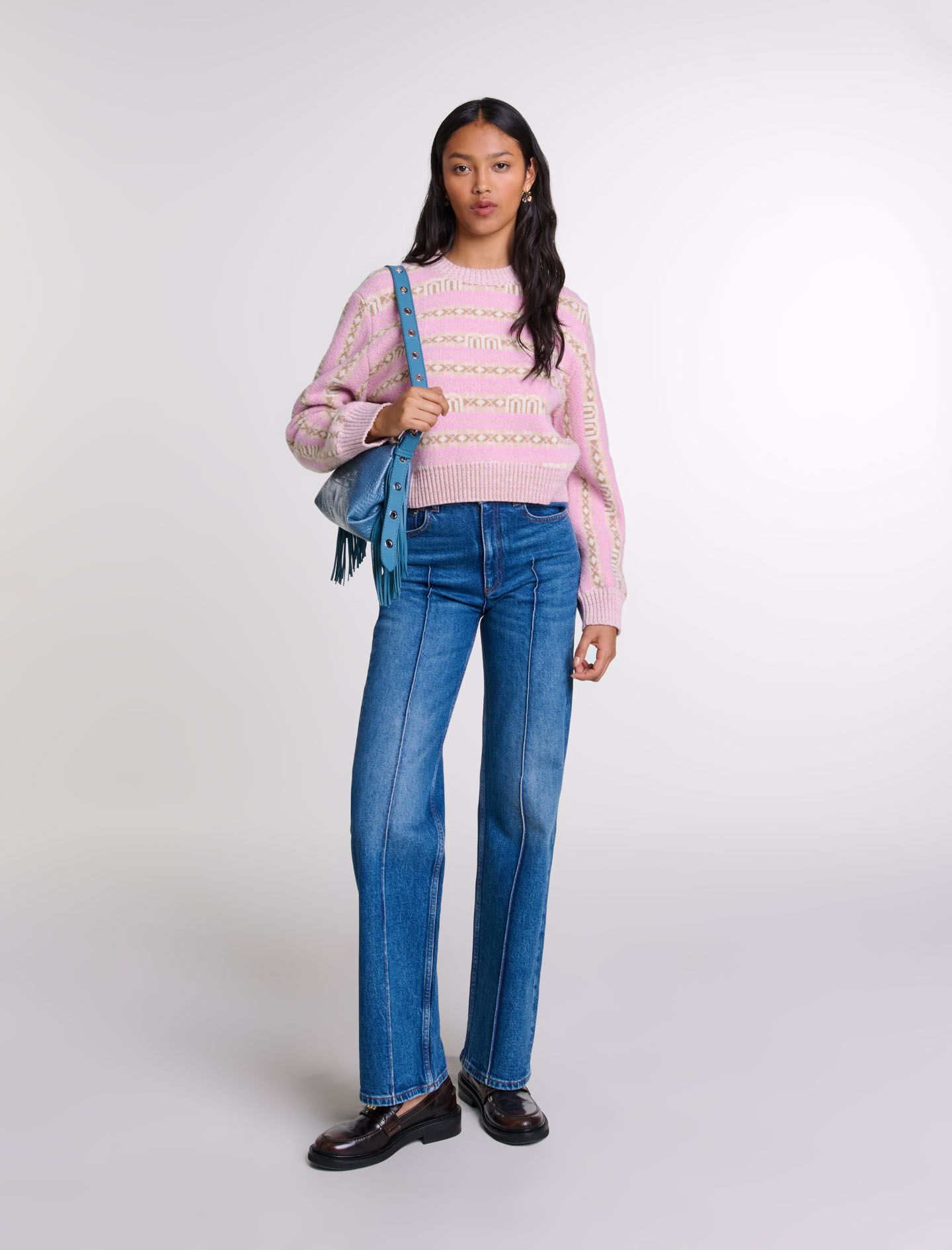 Jacquard jumper Multicolor For Women | Maje