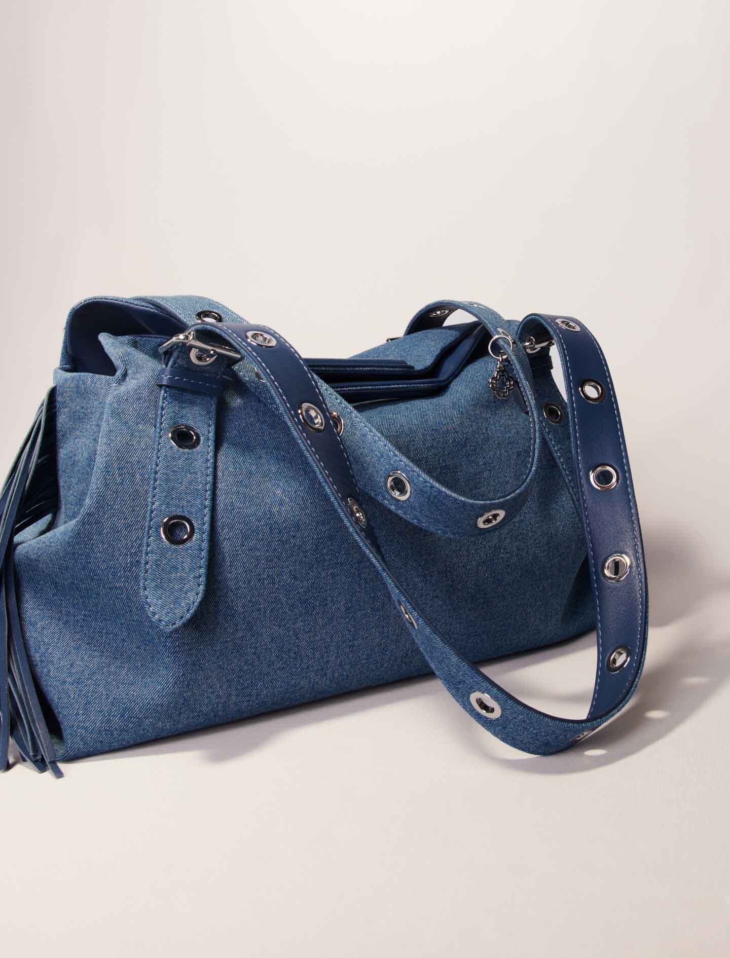 Denim Miss M XL bag Blue For Women | Maje
