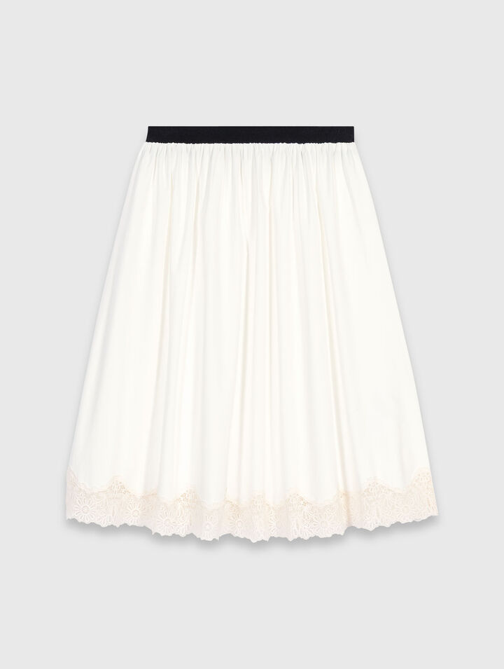 Tailored skirt with lurex