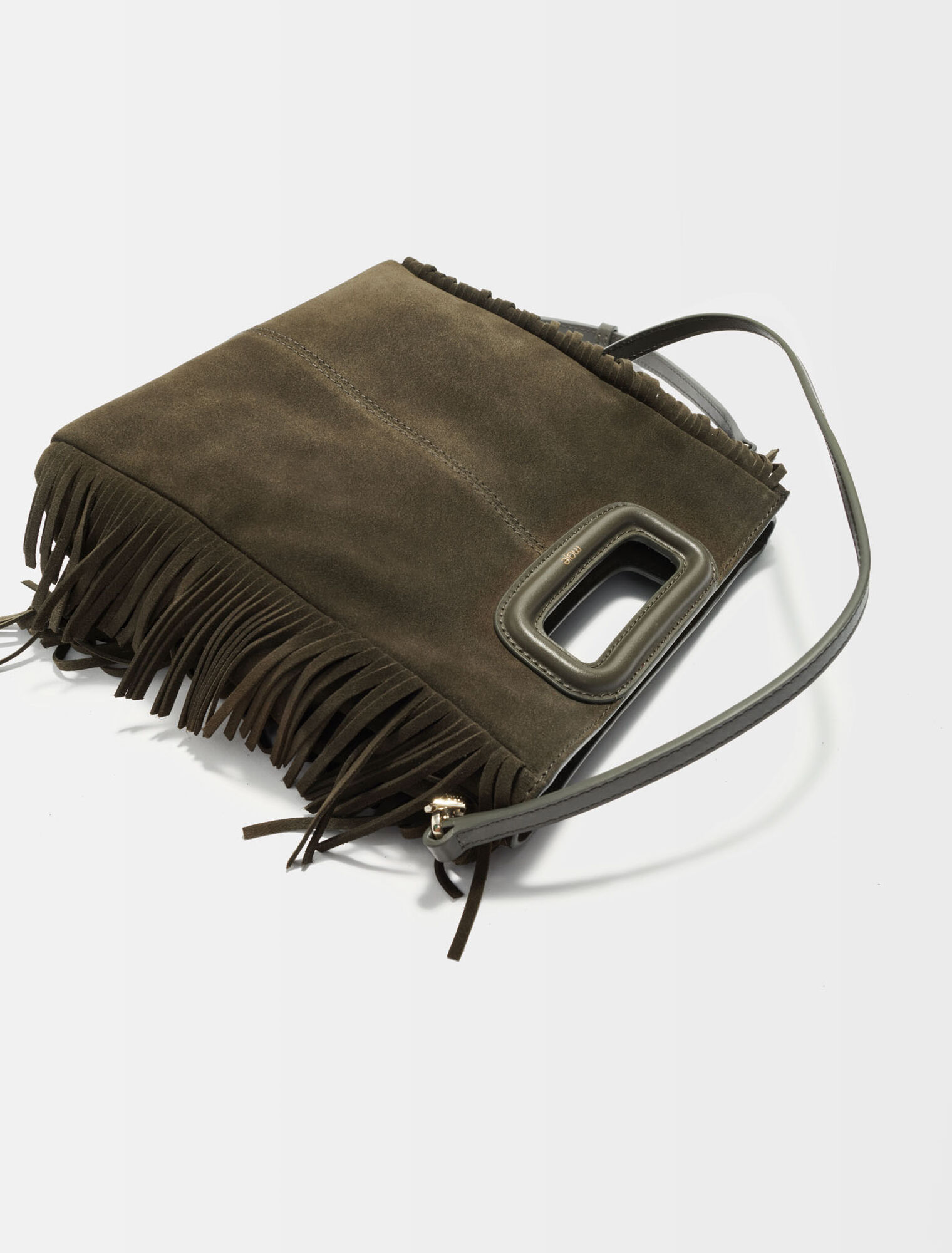 M bag in suede leather