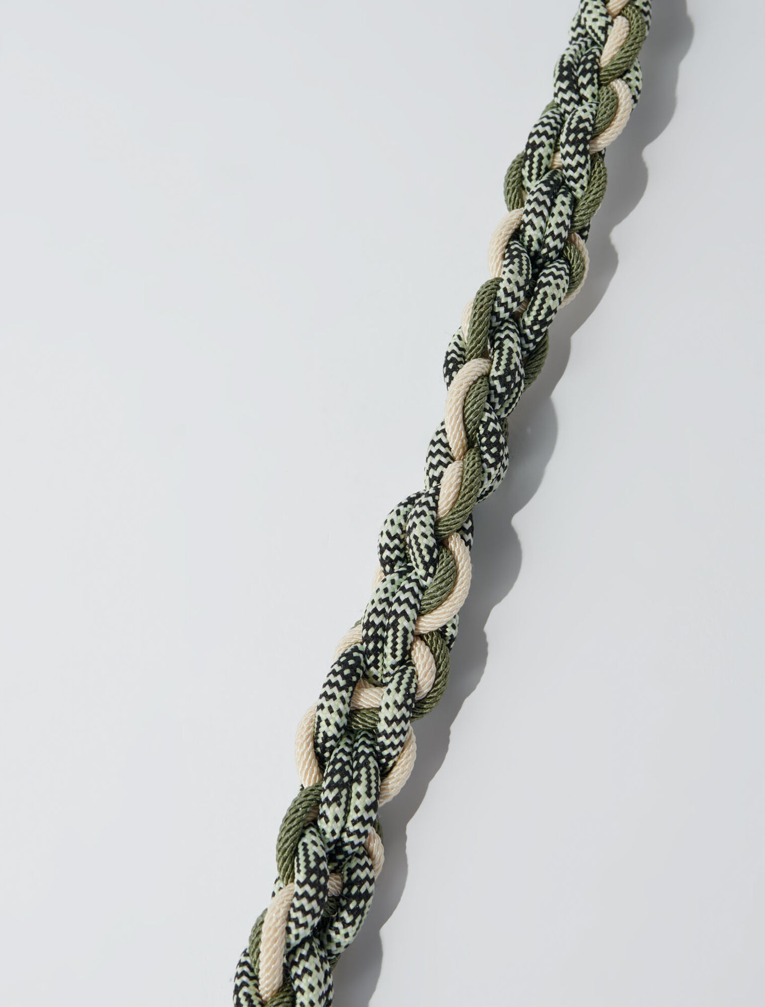 Braided shoulder strap