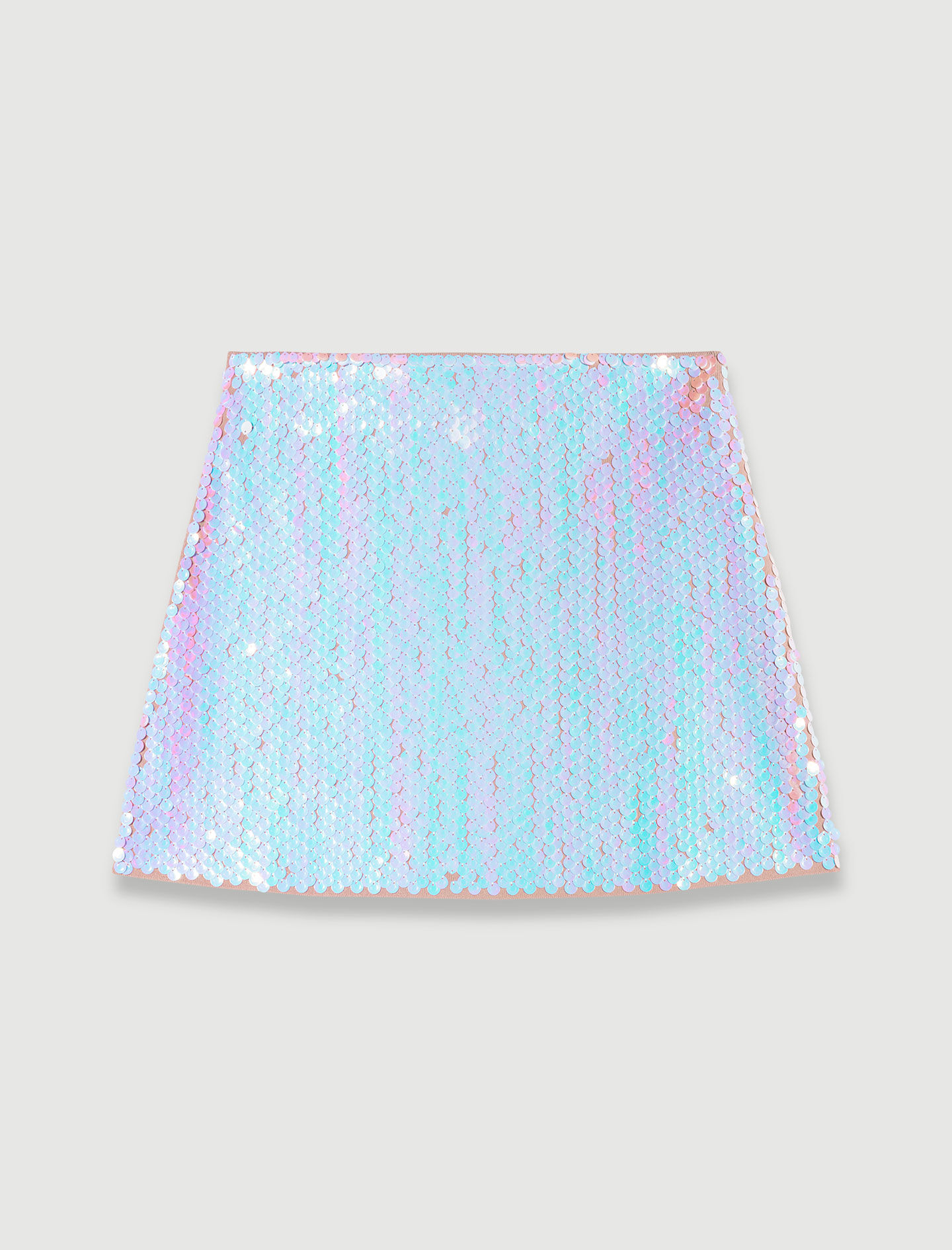 Sequin knit skirt