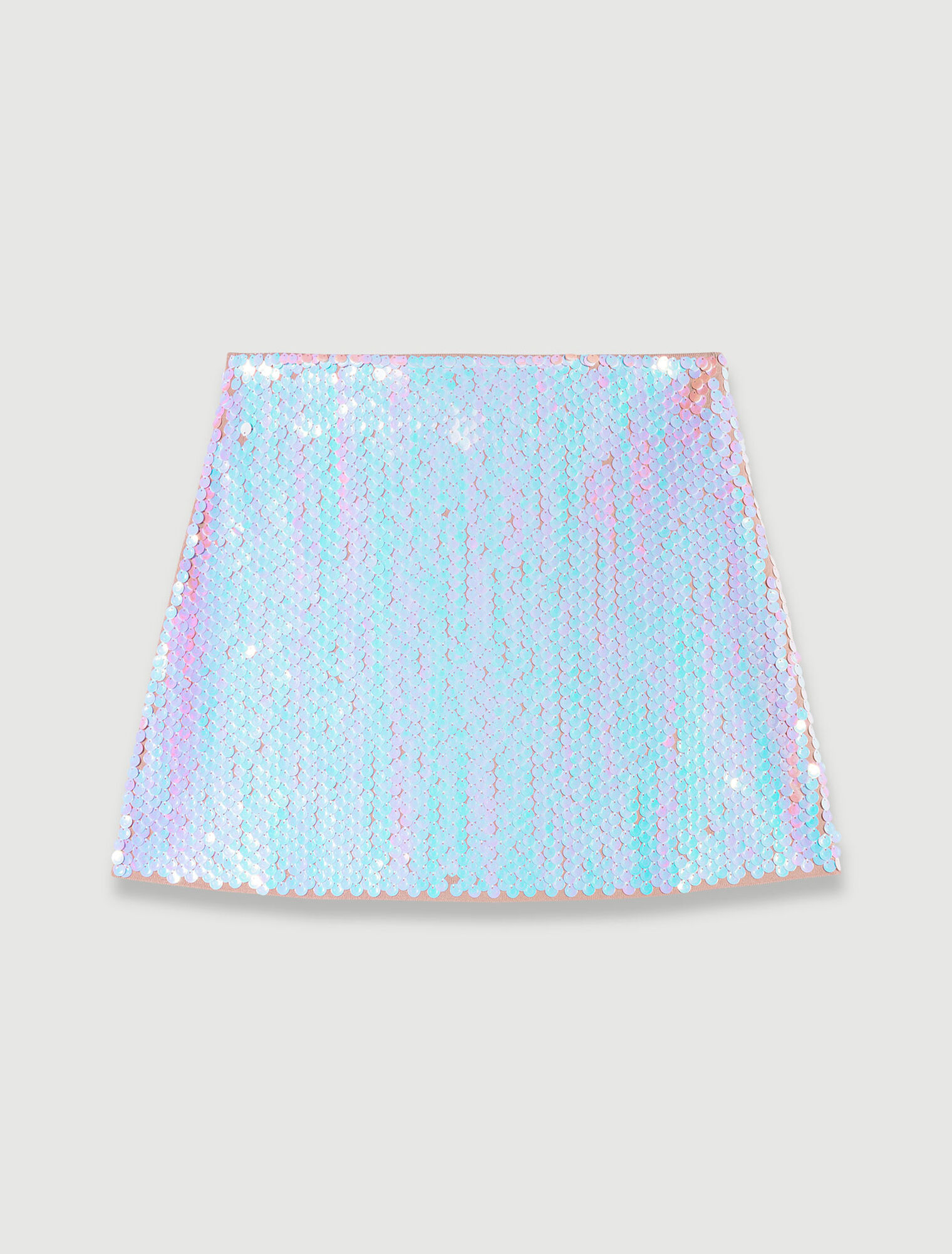 Sequin knit skirt