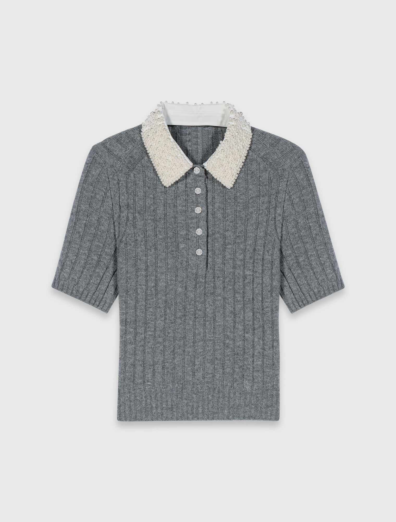 Removable beaded collar jumper