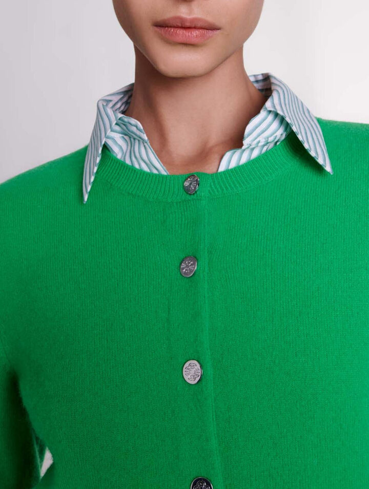 Cashmere and wool cardigan