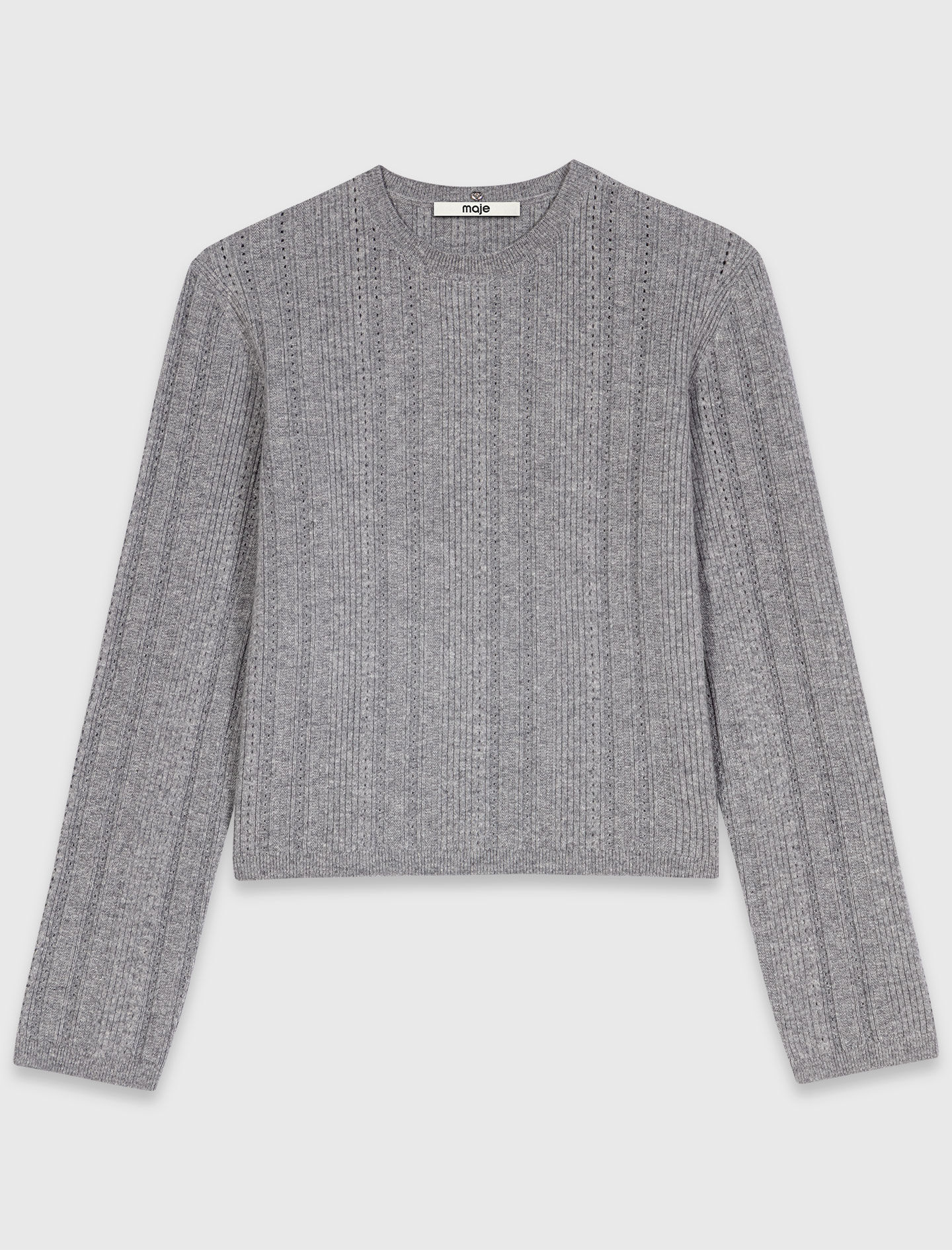 Removable Poplin Collar Sweater