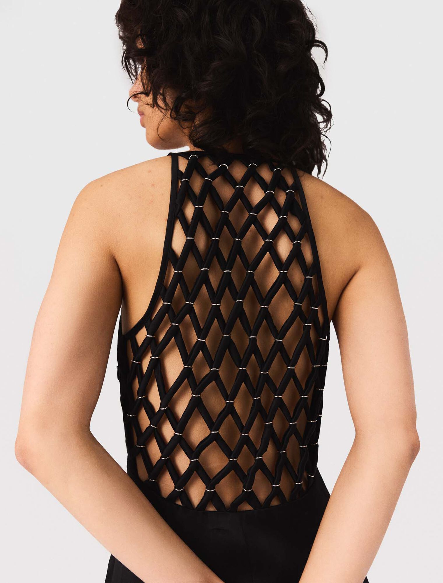 Floaty maxi dress with braided back