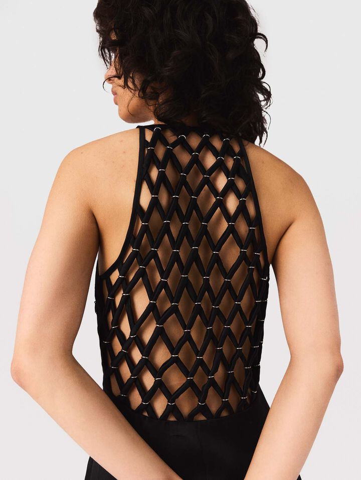 Floaty maxi dress with braided back