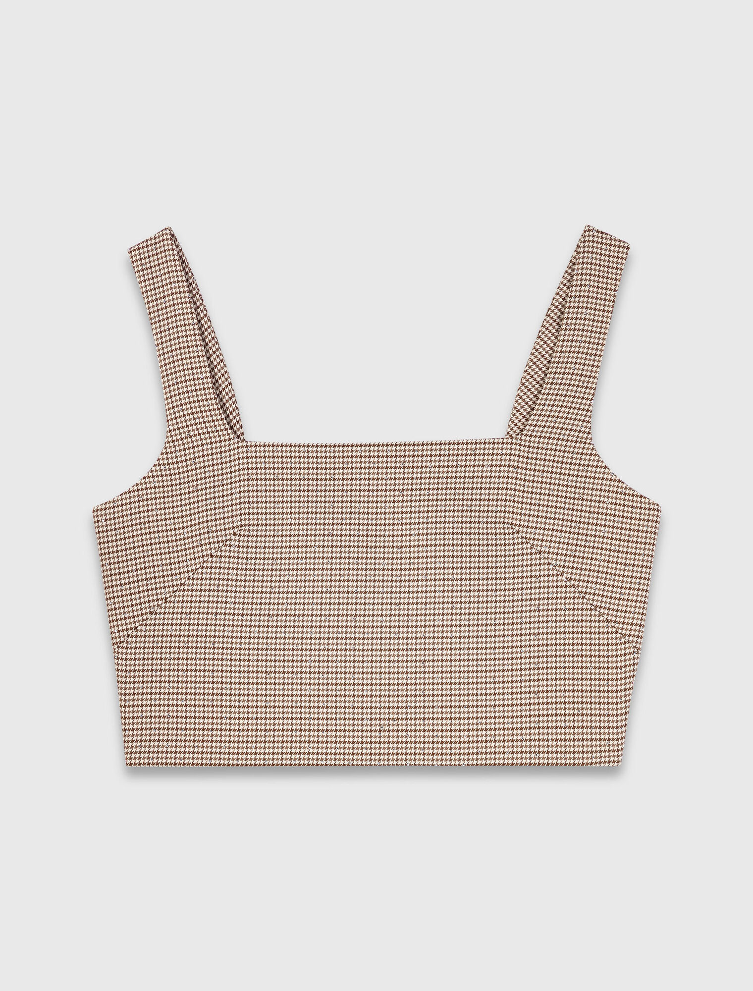 Checked diamanté strappy top Checked diamanté strappy top