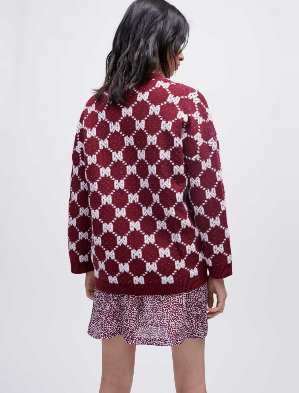 Maje red sweater store