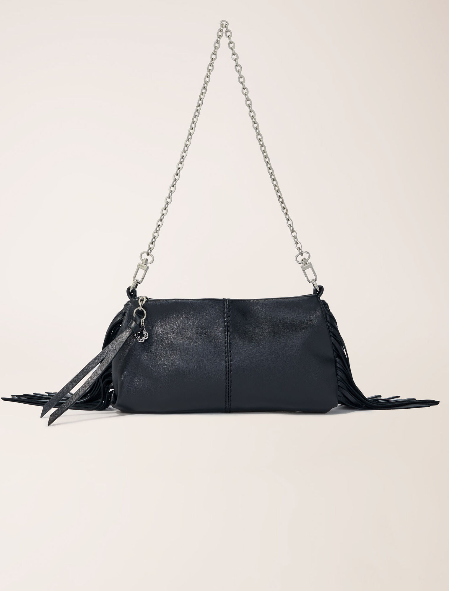 Miss M plain leather clutch bag